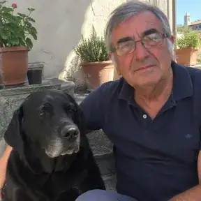Ritratto di persona con il proprio cane